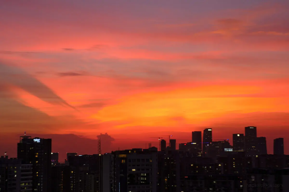 [Plog] 台风来临前的两场晚霞