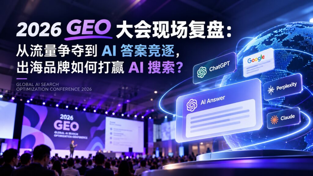 2026 GEO 大会现场复盘： 从流量争夺到 AI答案竞逐，出海品牌如何打赢 AI搜索？