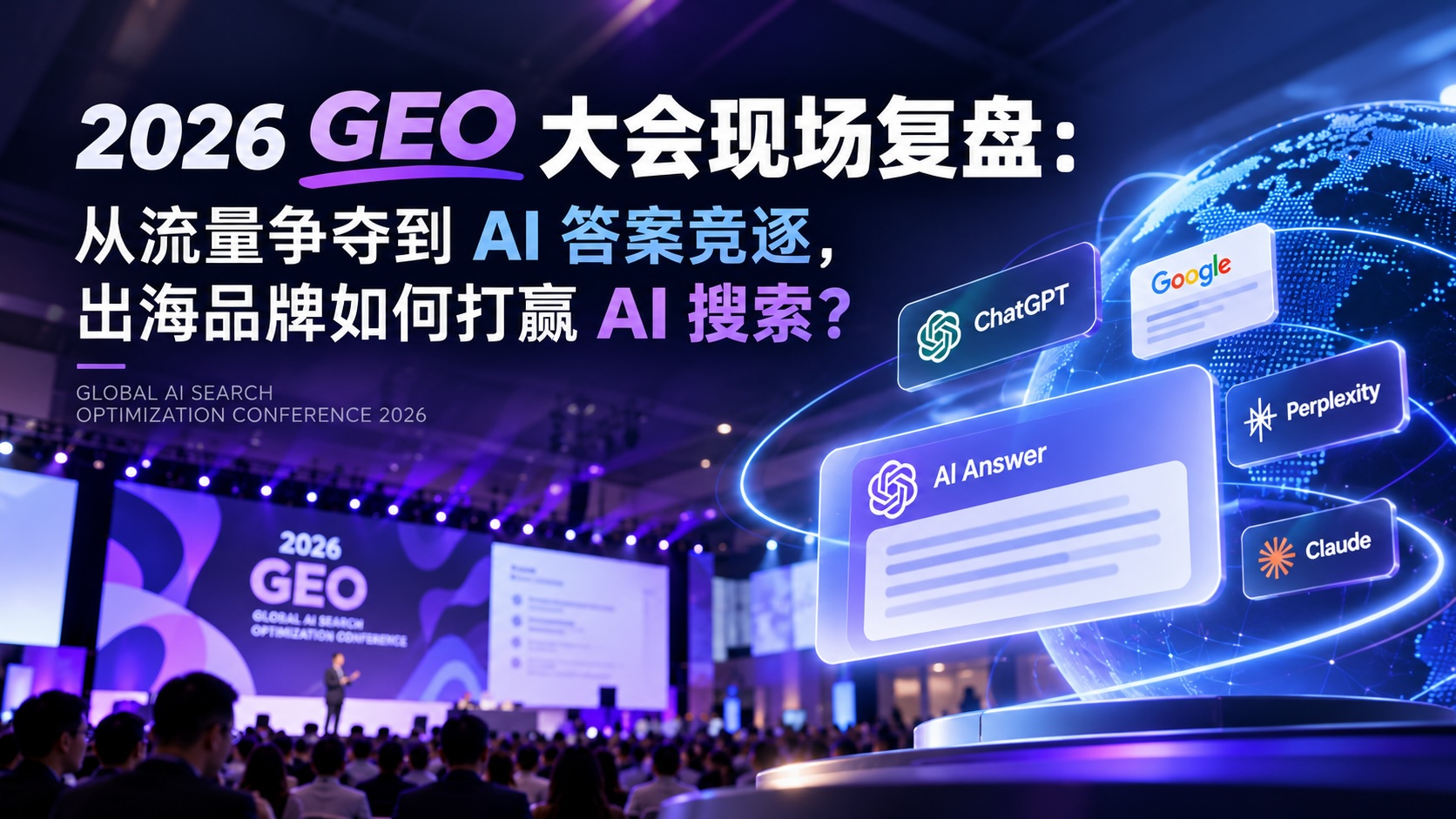 2026 GEO 大会现场复盘: 从流量争夺到 AI答案竞逐,出海品牌如何打赢 AI搜索?
