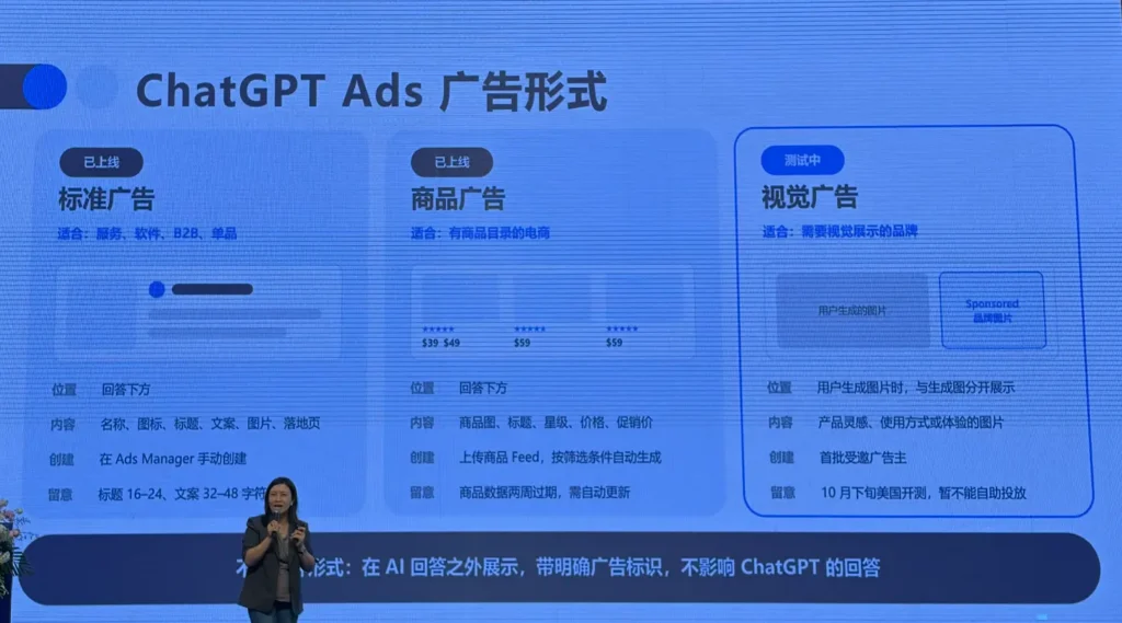 ChatGPT Ads广告形式